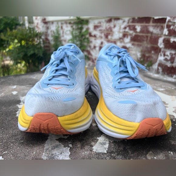 Hoka One One Womens Bondi 8 1127952 SSCA Blue Running Shoes Sneakers Sz 11 B - Picture 3 of 16